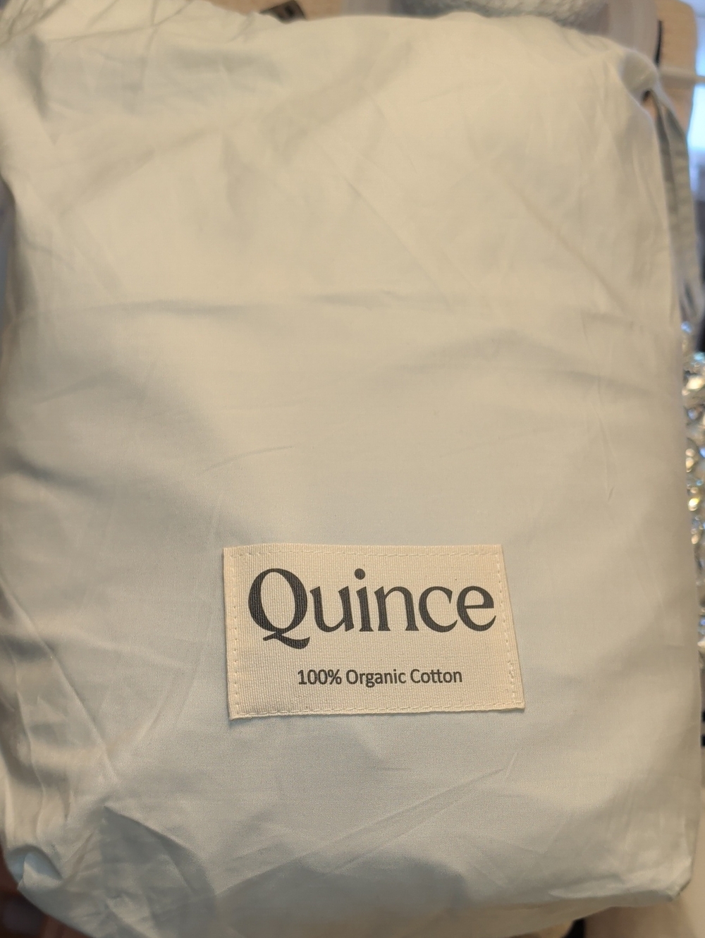 Quince Organic Cotton Full Fitted Sheet & Two Pill Cases NWOT